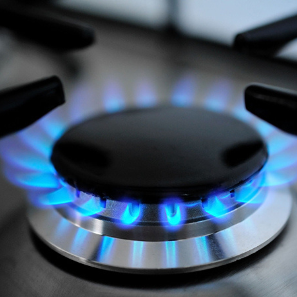 Gas burner with blue flame installed by Roma Plumbing in Roma QLD